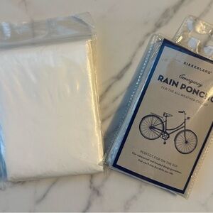 Kikkerland Clear Emergency Rain Poncho and 2nd unbranded included